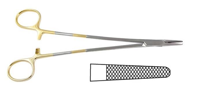 TC MAYO-HEGAR Голкотримач; прямий; із зубчиками; для шульг; 20,0см. Tontarra Medizintechnik GmbH